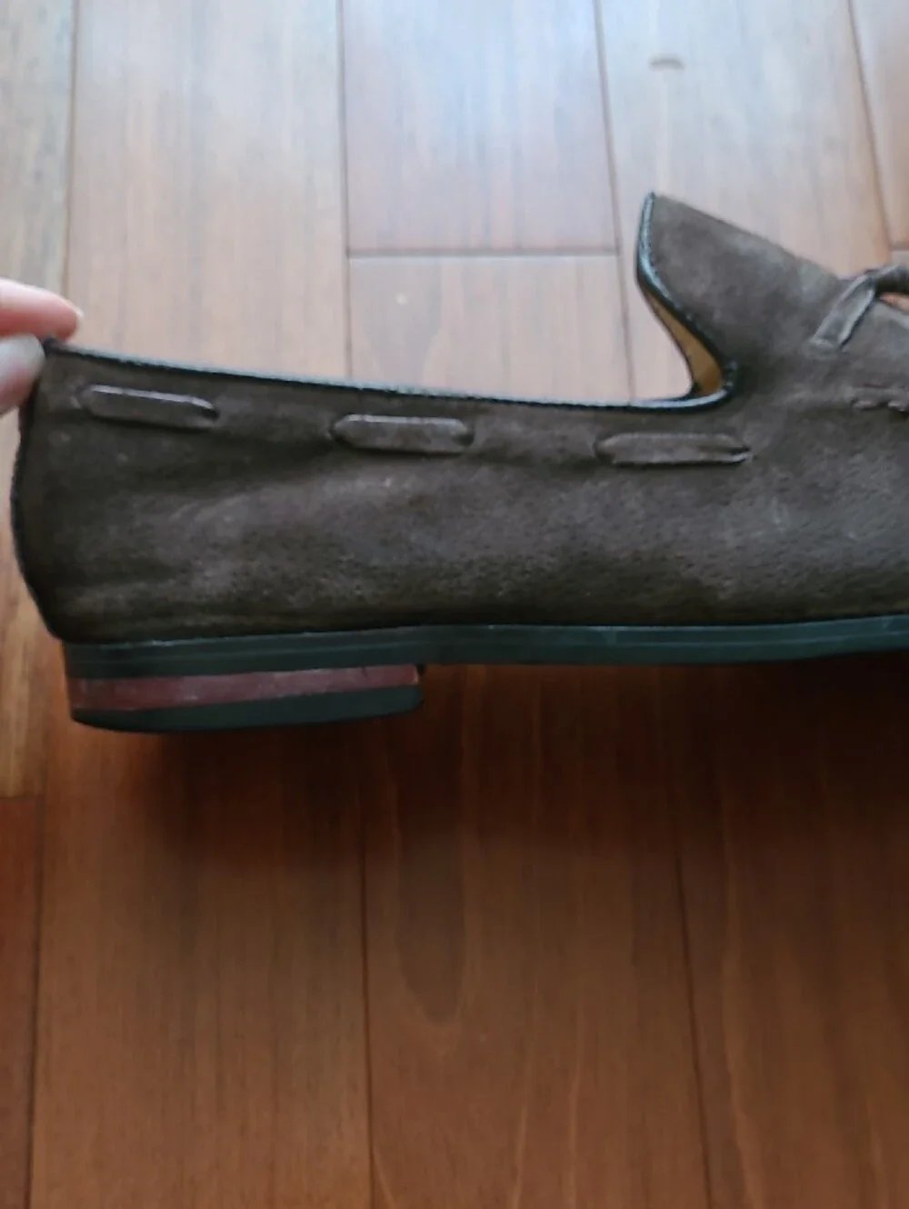Men's Brown Suede Tassel Loafers